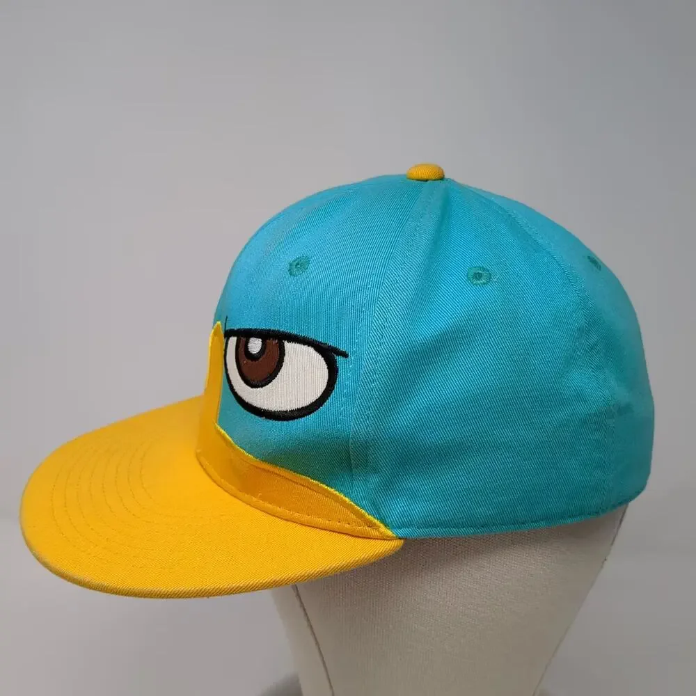 Phineas and Ferb Boys Baseball Cap Blue OS Fitted Hat Cotton Perry Platypus